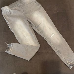 Justice Gray Denim Leggings/ Jeggings